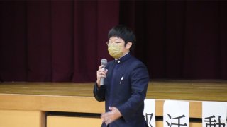 熱意があふれた部活動紹介式