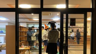 学生寮  ハロウィンきもだめし