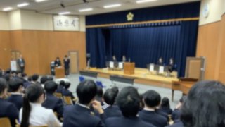 【高校】令和７年度前期生徒会役員選挙が行われました