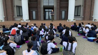 中１・写生大会　＠片山学園