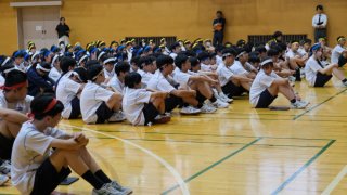 【中学体育大会】結団式