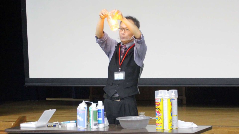 三箇先生の理科実験
