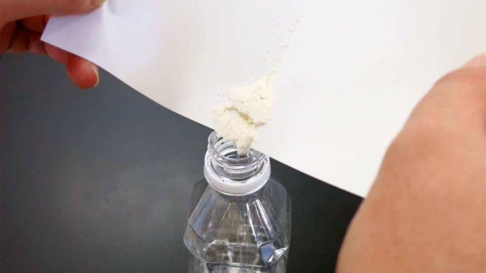アルギン酸ナトリウムをペットボトルに