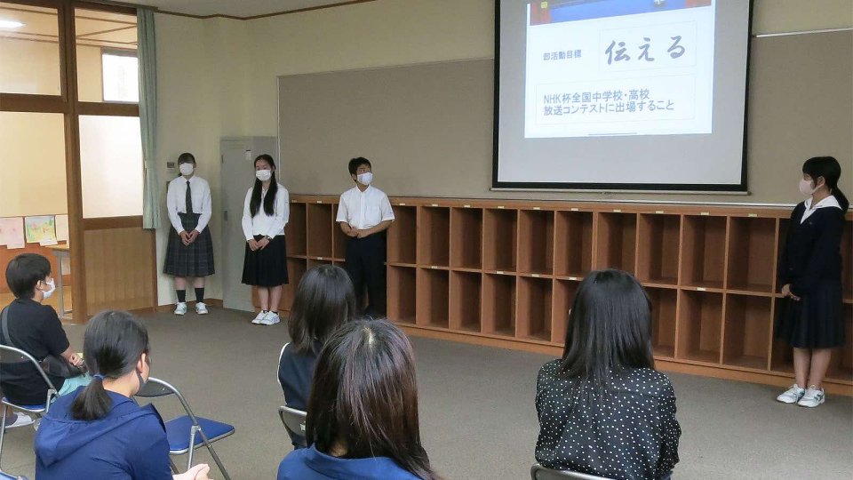 放送演劇部の発表