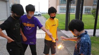 7/24(日)学生寮花火大会を行いました！