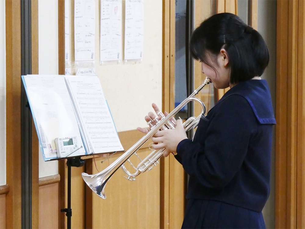 吹奏楽部 定期演奏会にむけて練習中！