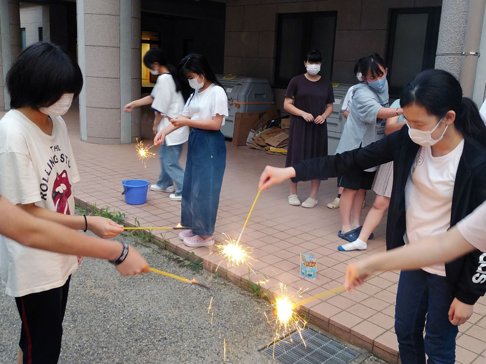 7/24(日)学生寮花火大会を行いました！