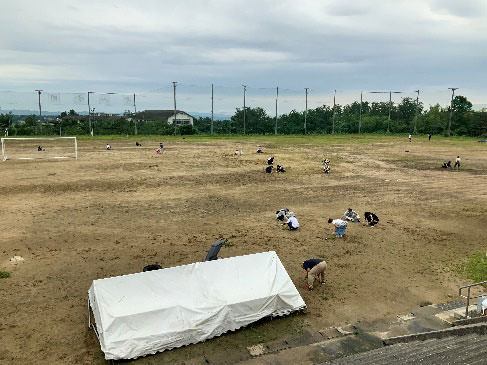 学校清掃奉仕活動を行いました！