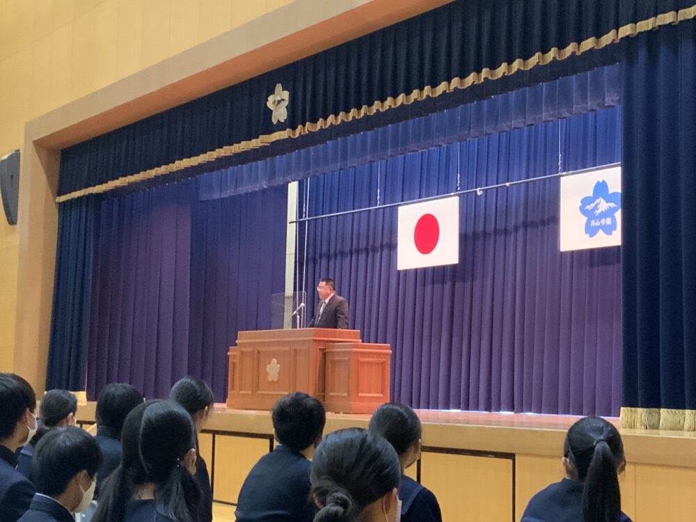 武島副校長 式辞 努力の仕方